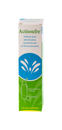 Image ACTISOUFRE PULVERISATION NASALE 100ML